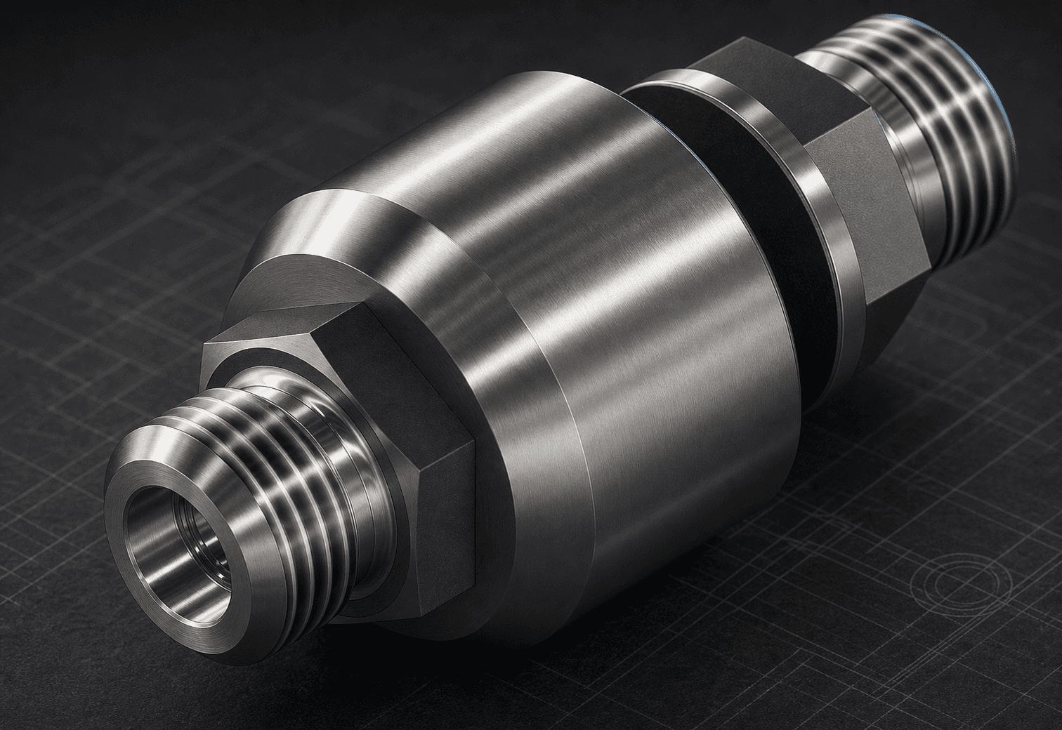Studio visualization derived from AstraValve's Bleed Valve CAD model