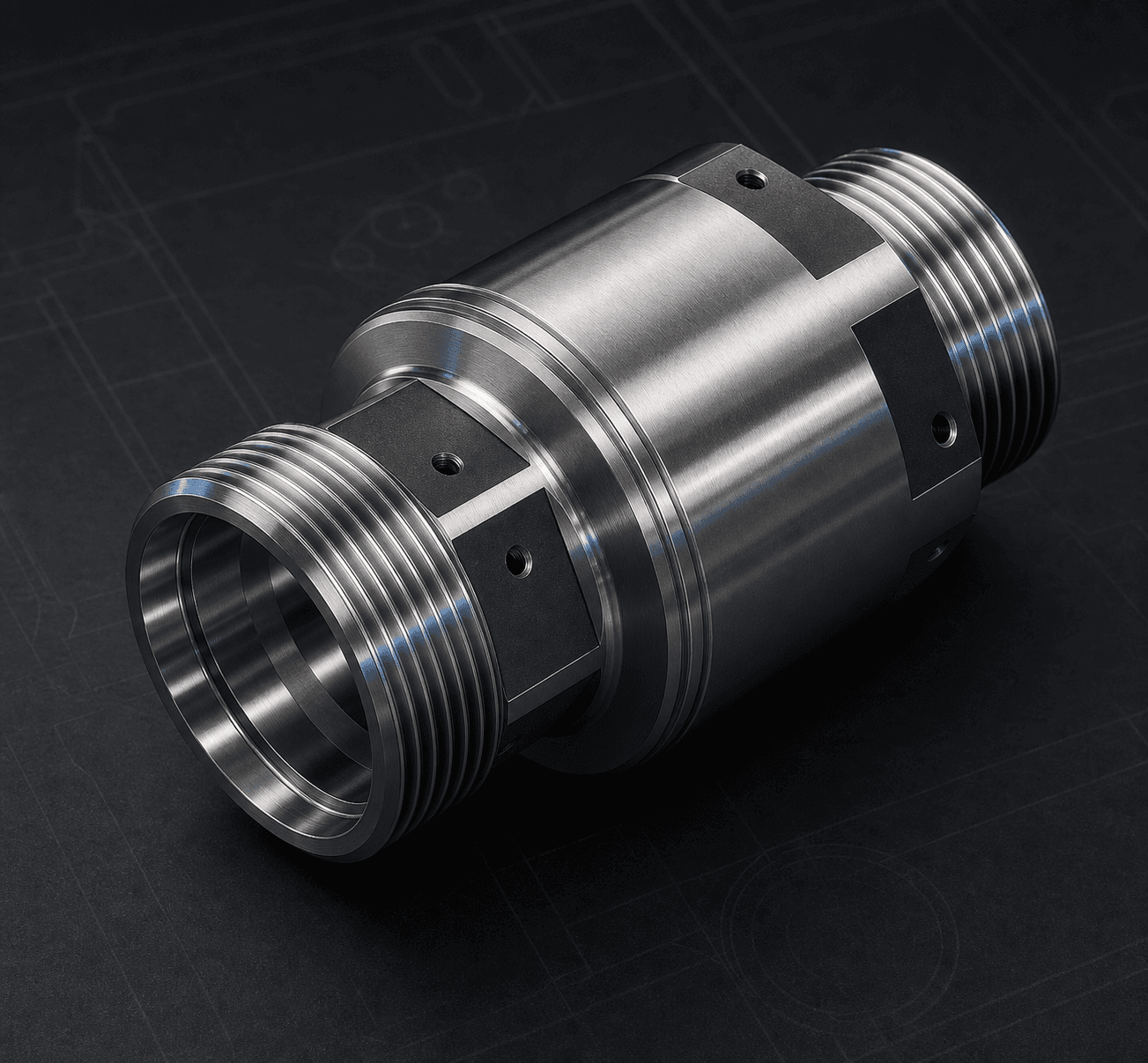 Studio visualization derived from AstraValve's Check Valve CAD model