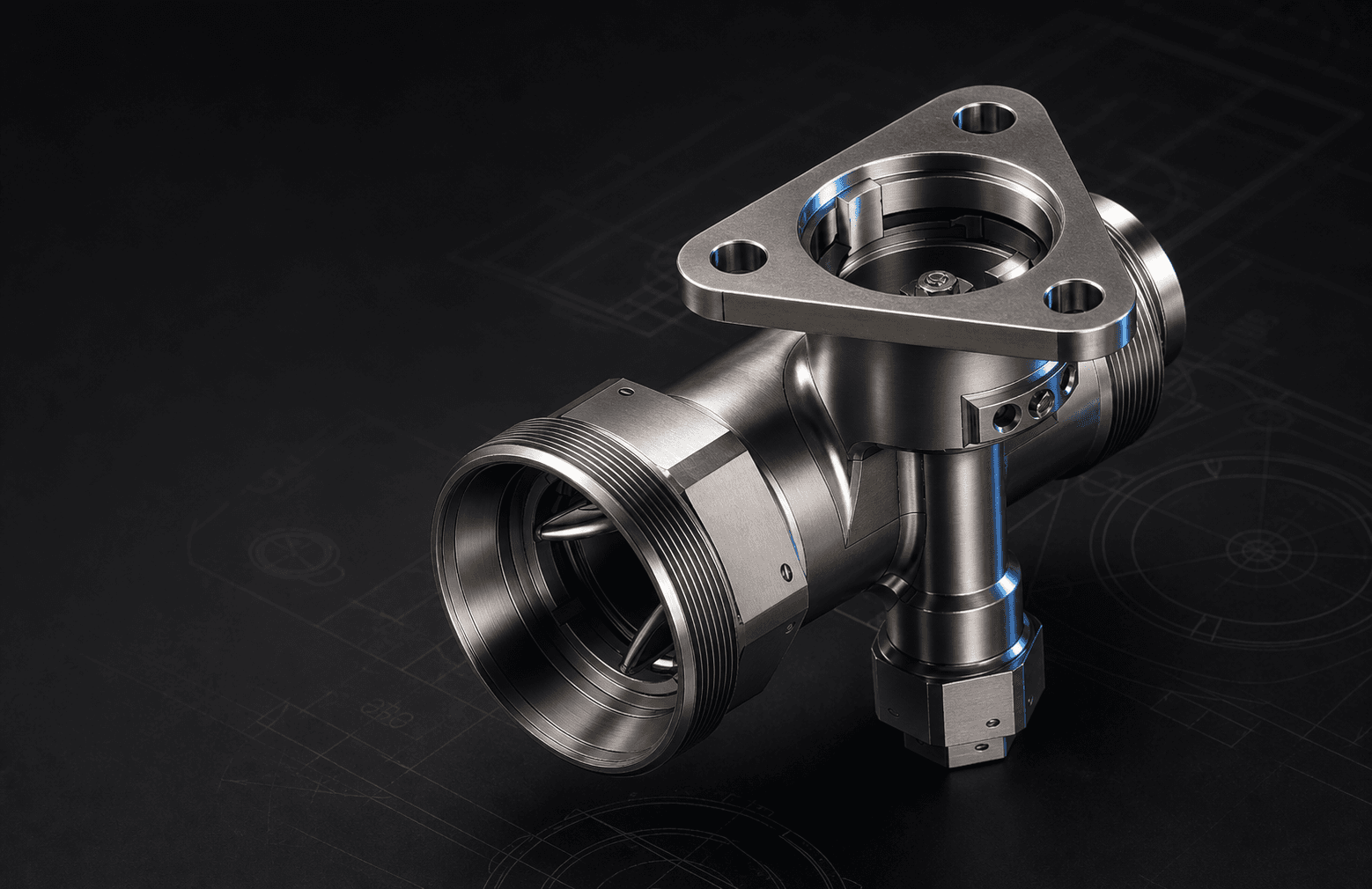 Studio visualization derived from AstraValve's Throttle Valve CAD model